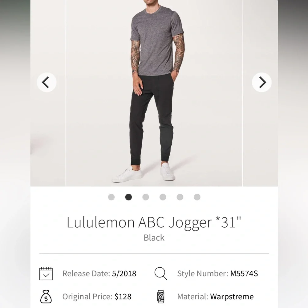 lululemon athletica ABC Joggers *31” - Picture 2 of 10